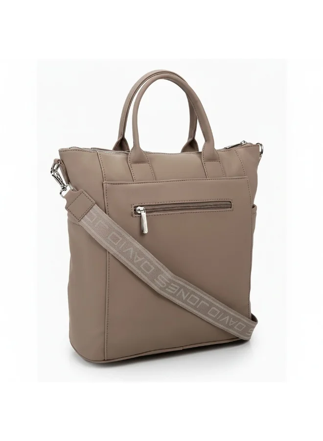 David Jones Women's Handbag Stylish and Durable Everyday Carry | Color Taupe(CM7261)